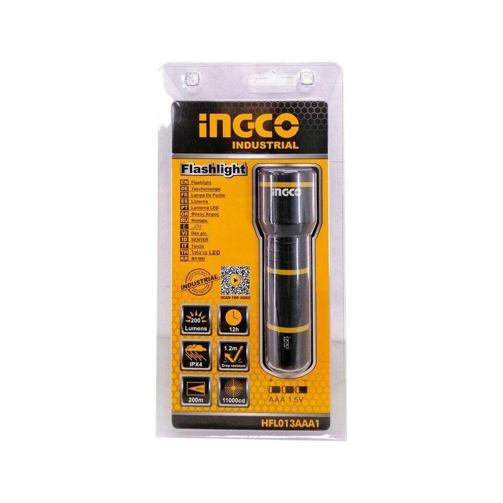Ingco HFL013AAA1 Flashlight 135 lumens (Use 3AAA Battery) - KHM Megatools Corp. Ingco HFL013AAA1 Flashlight 135 lumens (Use 3AAA Battery) - KHM Megatools Corp.